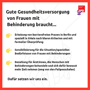 Gute Gesundheitsversorgung von Frauen mit Behinderung